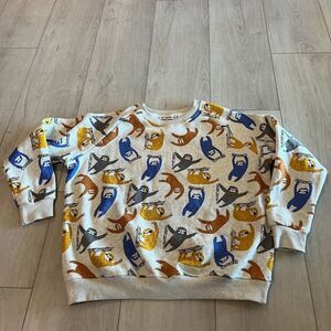 Sm wardrobe WHOLESALE SLOTH ALL OVER PRINT SWEATSHIRT size m